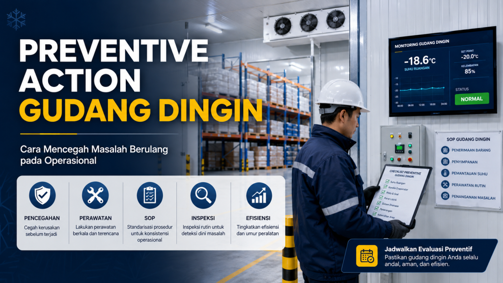 preventive action gudang dingin