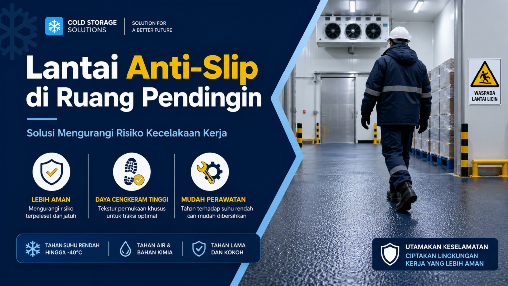 lantai anti-slip di ruang pendingin