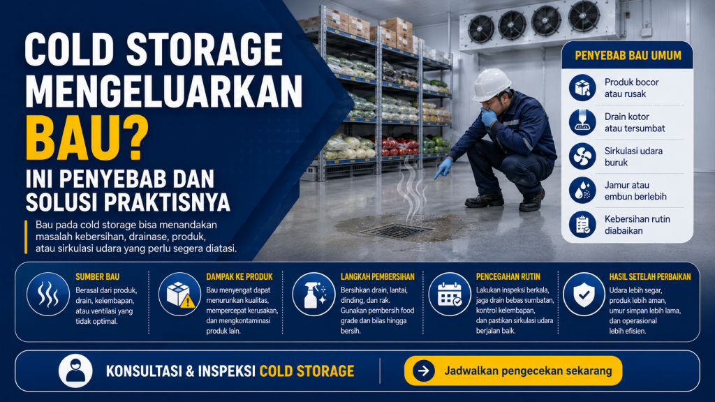 cold storage mengeluarkan bau
