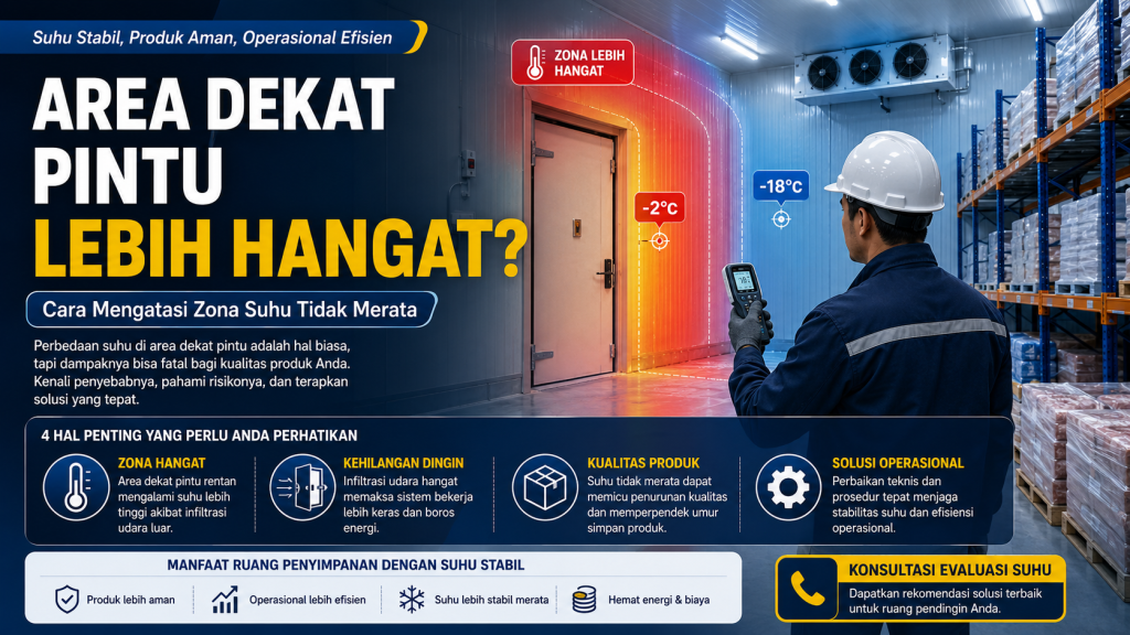 area dekat pintu lebih hangat