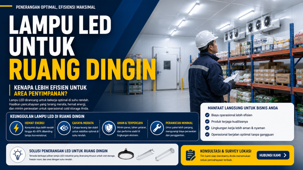 lampu LED untuk ruang dingin