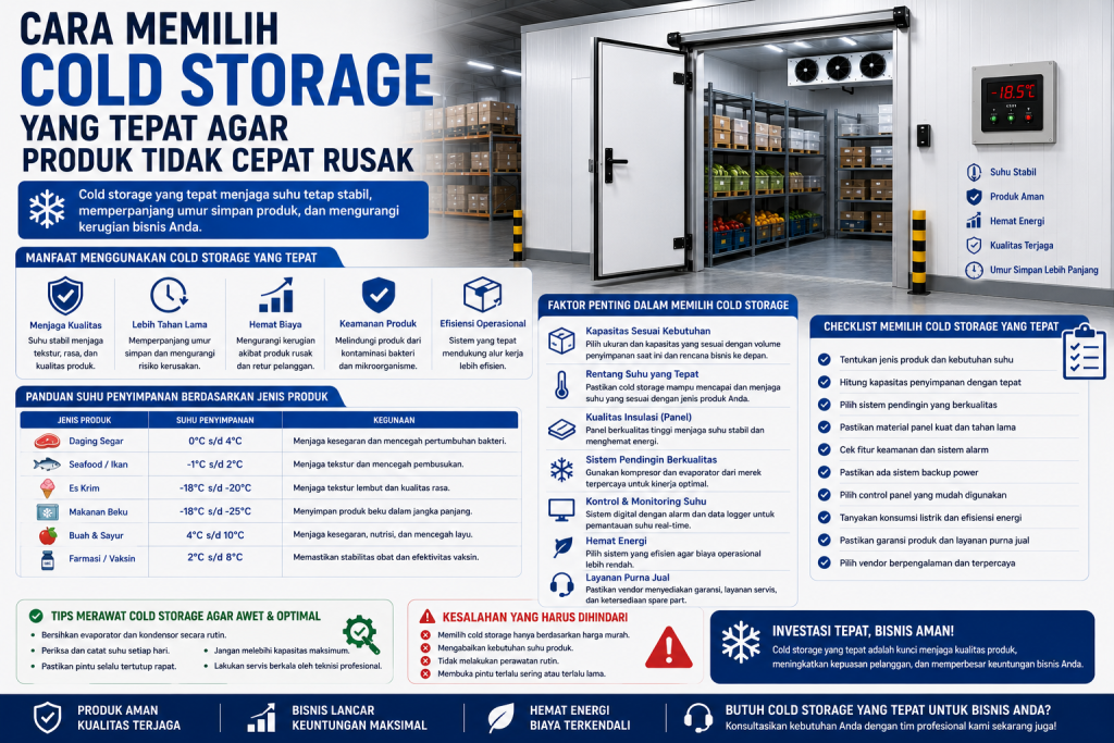 cara memilih cold storage