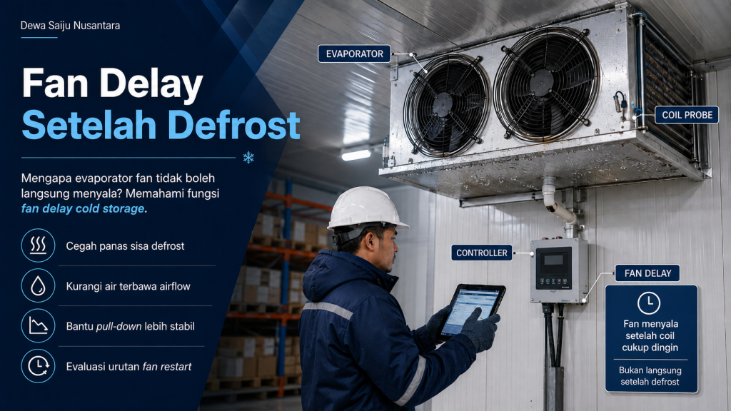 fan delay cold storage