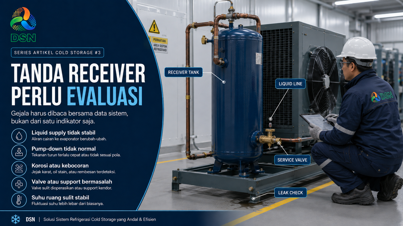 Receiver tank