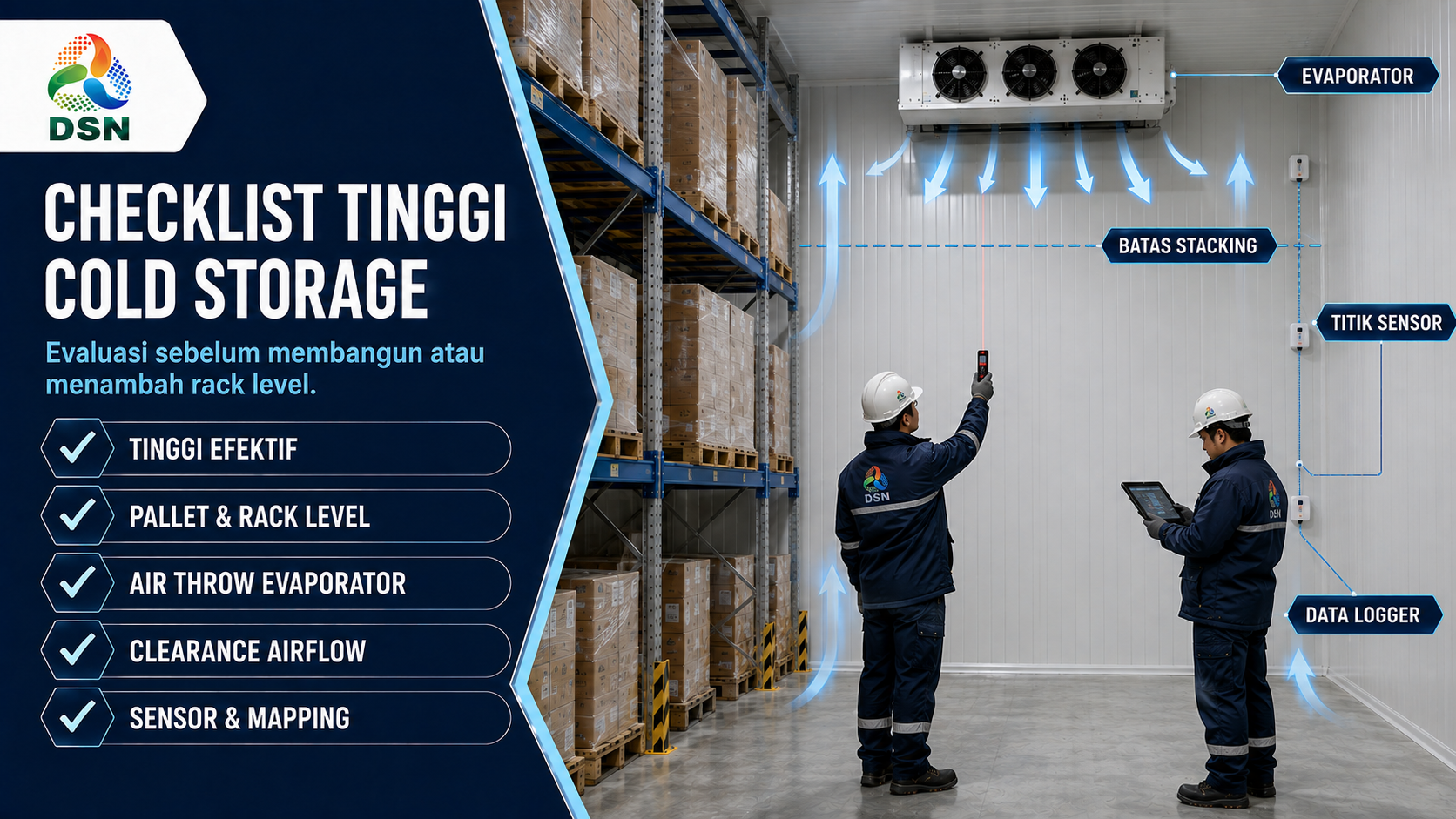 Tinggi ruangan cold storage