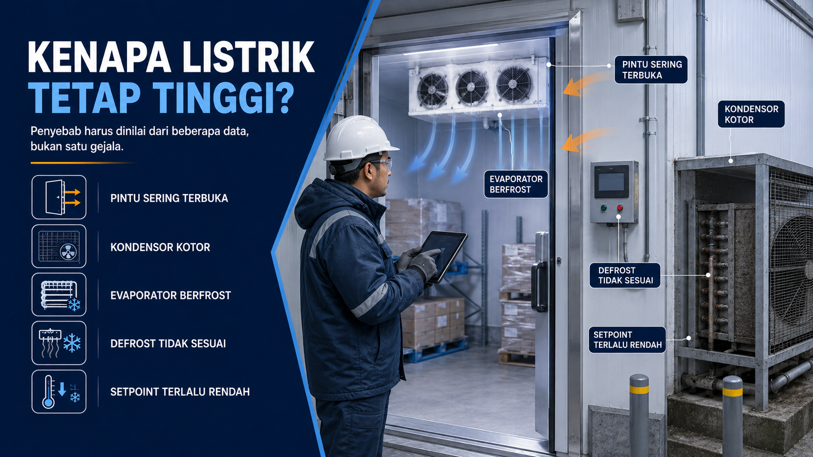 tagihan listrik cold storage 