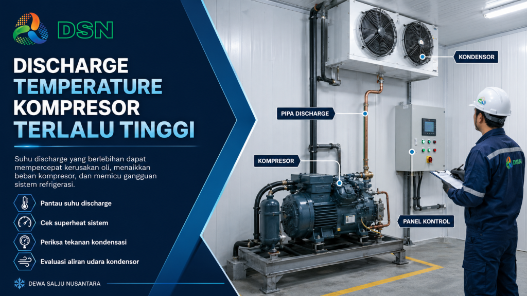 discharge temperature kompresor