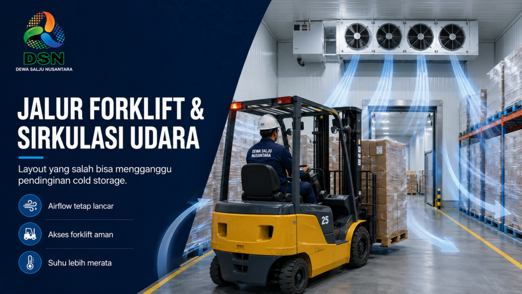 jalur forklift cold storage