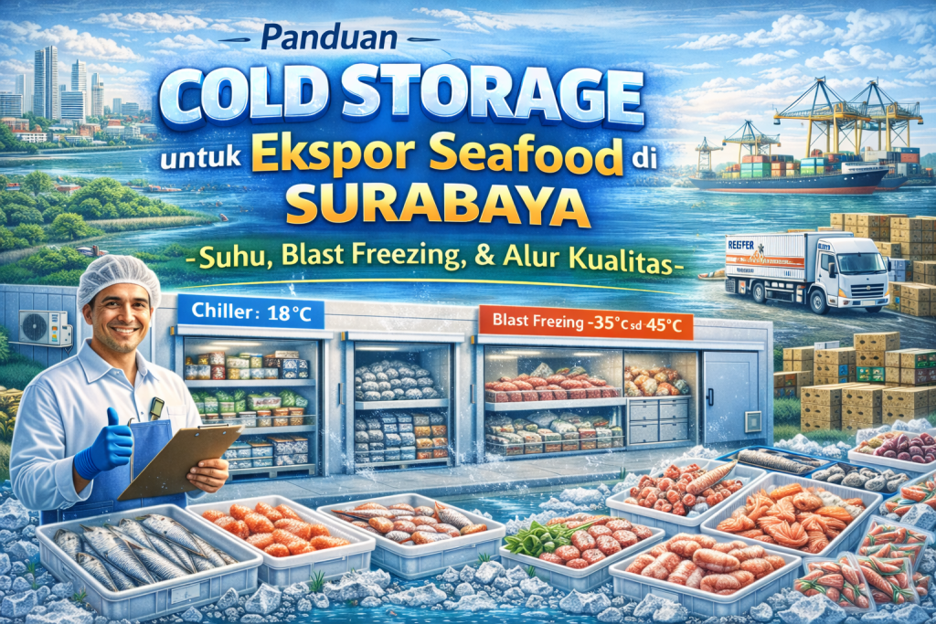 Cold Storage untuk Ekspor Seafood di Surabaya