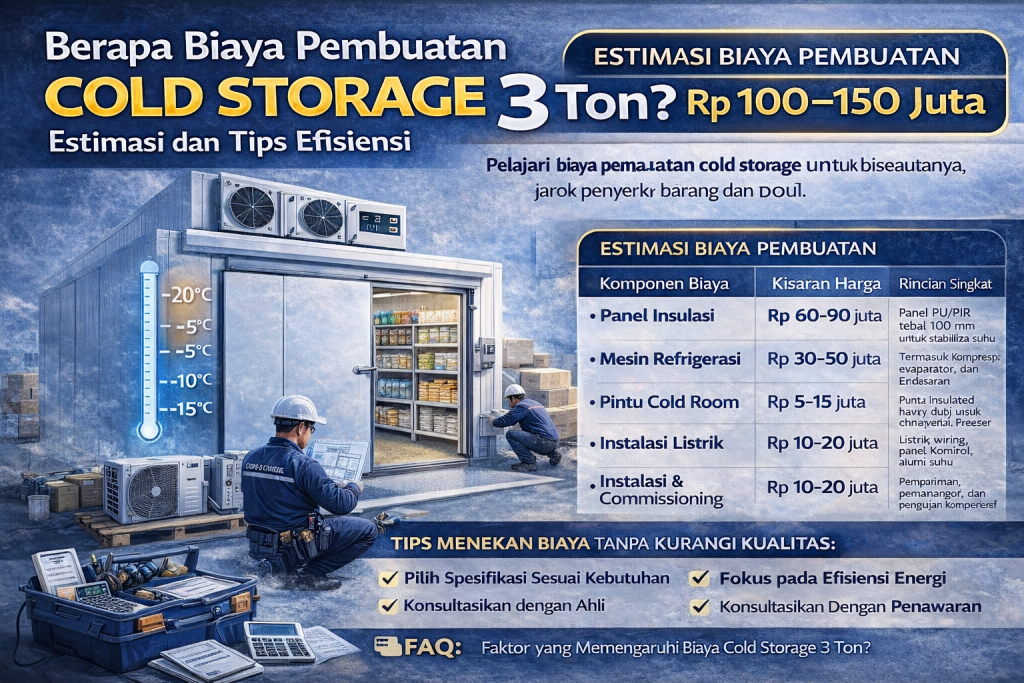 biaya pembuatan Cold Storage 3 ton