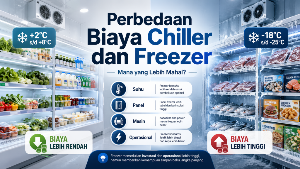 Perbedaan Biaya Chiller dan Freezer
