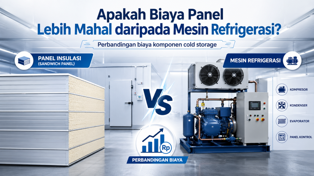 biaya panel lebih mahal daripada mesin refrigerasi