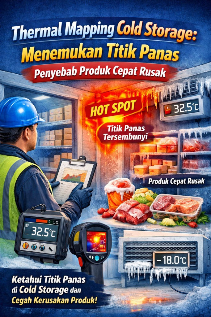 Thermal mapping cold storage