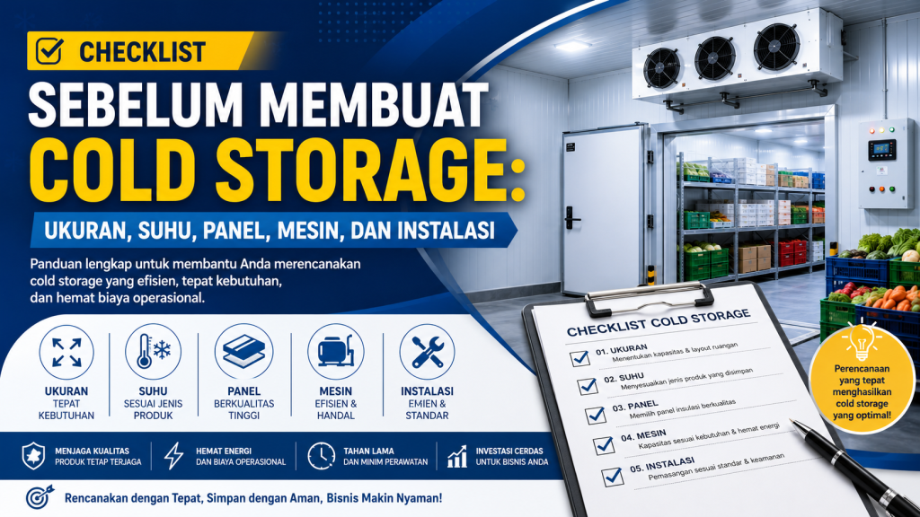 checklist sebelum membuat cold storage