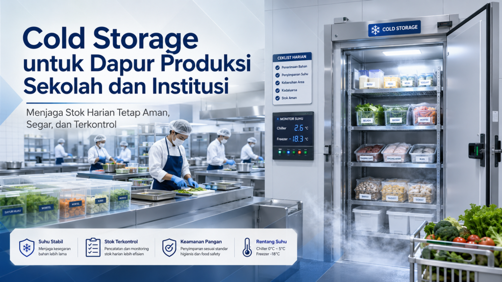 cold storage untuk dapur produksi sekolah