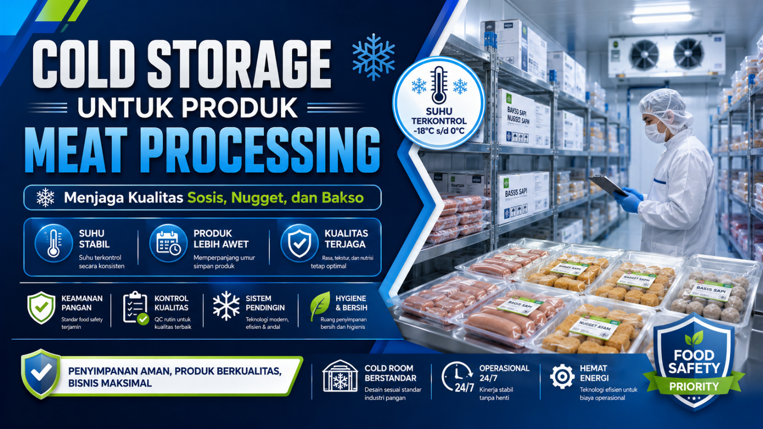 Cold Storage Meat Processing: Menjaga Kualitas froozen food