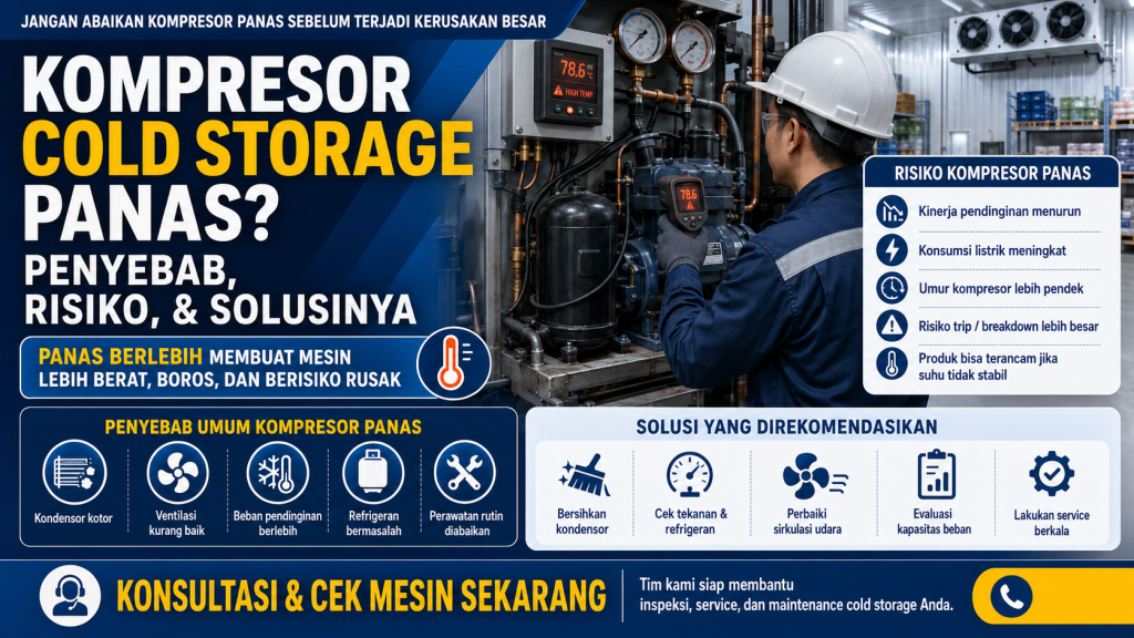 kompresor cold storage panas
