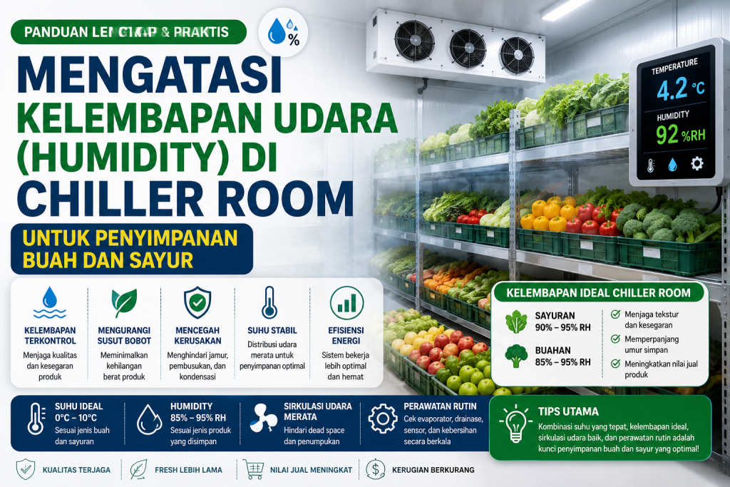 kelembapan udara di chiller room