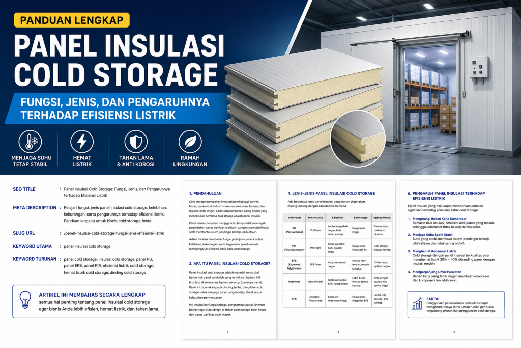 panel insulasi cold storage
