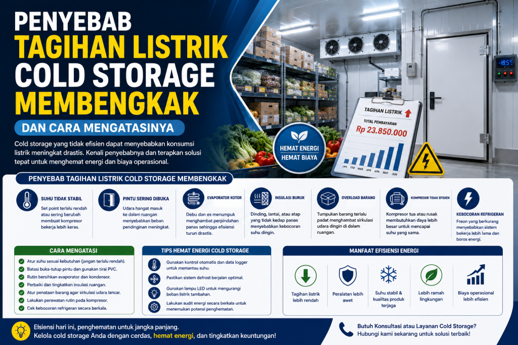 tagihan listrik cold storage membengkak