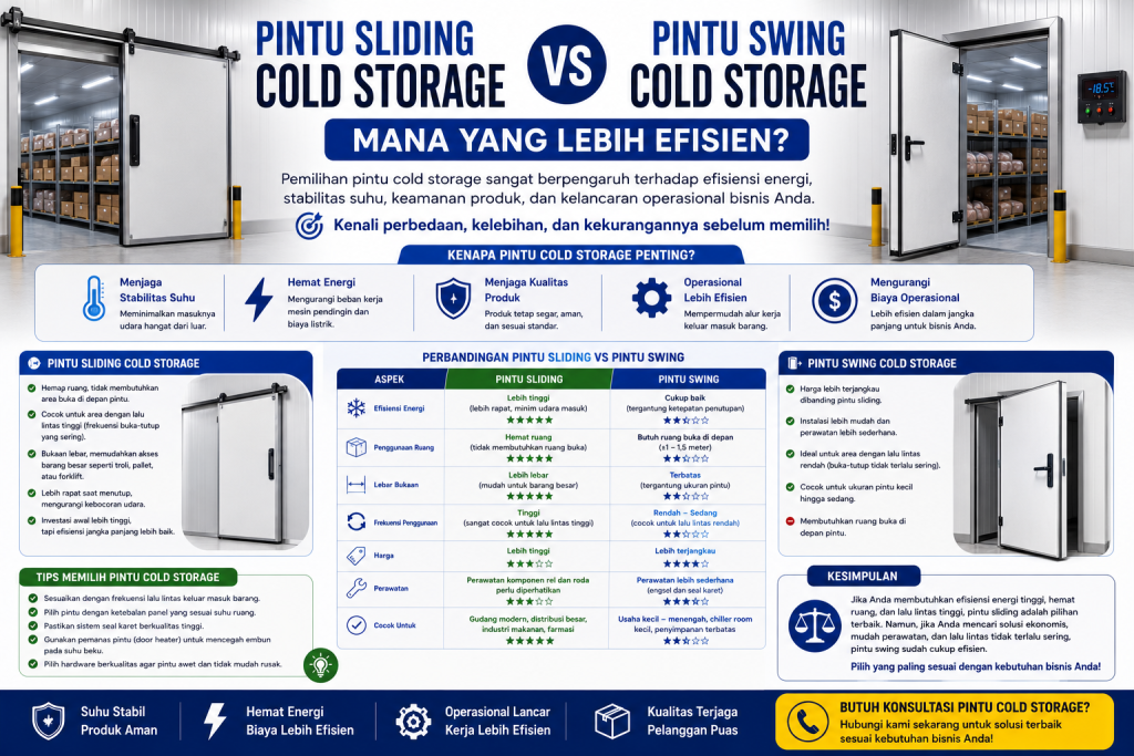 pintu sliding cold storage