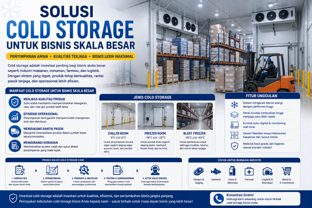 solusi cold storage untuk bisnis skala besar