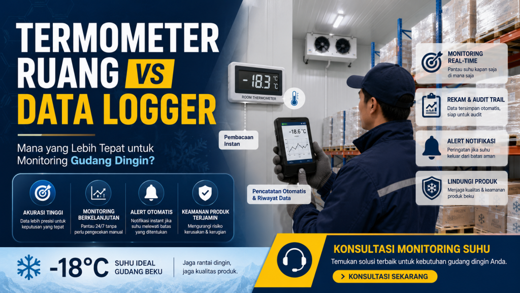 termometer ruang vs data logger