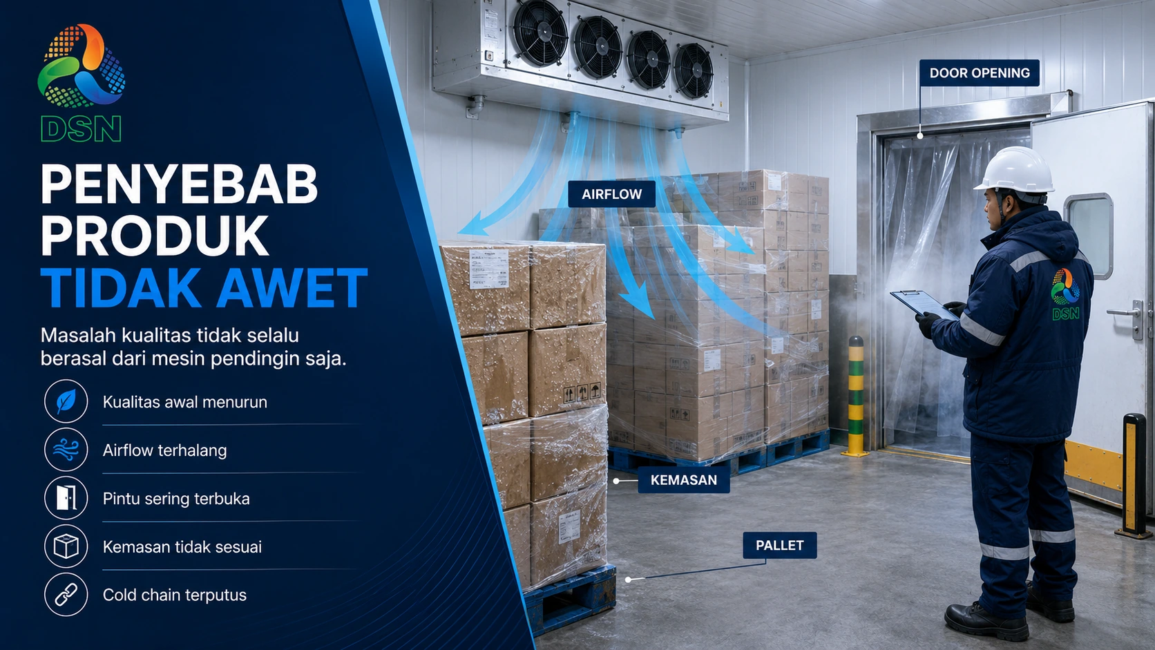 Evaluasi penyebab produk tidak awet di cold storage meskipun suhu ruang sudah dingin